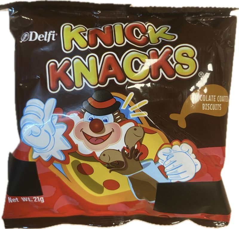 Knick Knacks Chocolate Coated Biscuits21g.