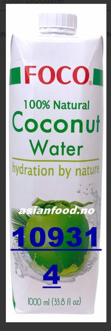 Hovedbilde Foco Coconut water 1L.