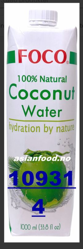 Foco Coconut water 1L.