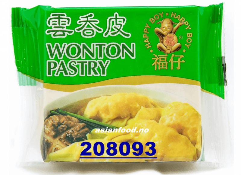 HAPPY BOY Wonton pastry 60x200gGREEN