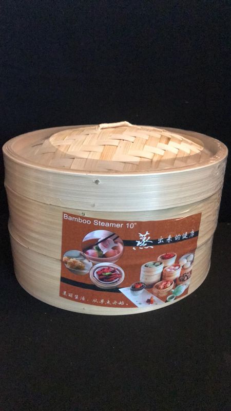 Bamboo steamer 10inch (3pcs/set)