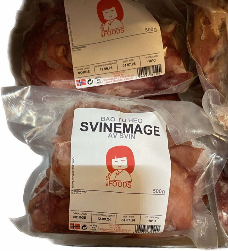 Frozen Svinemage - frossen 500g.July4,2026