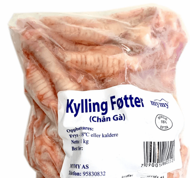 Hovedbilde Kyllingføtter frossen PAKKET 1kg